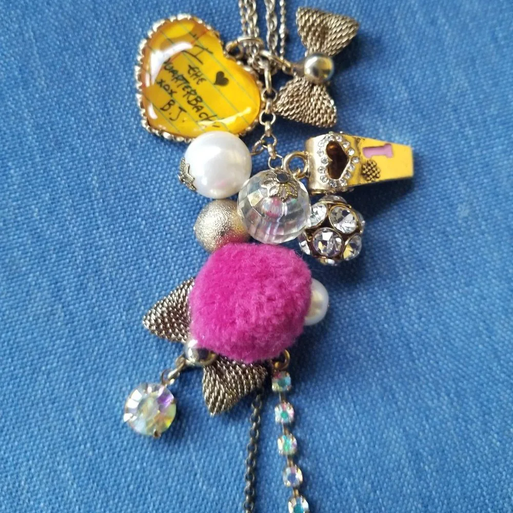 🏆🏈Betsey VARSITY CRUSH "I ♥ the Quarterback" Collection Necklace - EPC - Picture 4 of 11